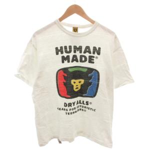 Tシャツ カットソー 半袖 ロゴ プリント XL 白 ホワイト /FF