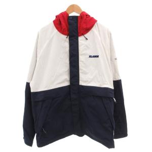 × NAUTICA SAILING JACKET パーカー ジップアップ 中綿 ロゴ刺繍 XL ホワイト