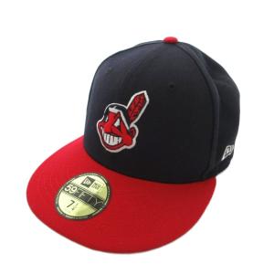 59FIFTY CLEVELAND INDIANS CAP キャップ 帽子 刺繍 7 4/1 紺 ネイビー