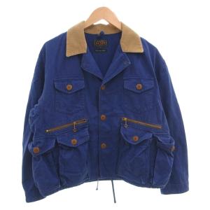 ヘビーオックスフォード フィッシュンティング ジャケット S ブルー