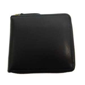 herbie round short wallet 二つ折り財布 ウォレット レザー ロゴ 黒 ブラック