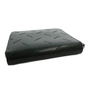 PORTER エンチェイス ENCHASE 財布 ウォレット ラウンドファスナー レザー ロゴ エンボス 緑 グリーン