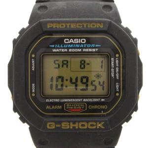 腕時計 ウォッチ デジタル クオーツ デイト 黒 ブラック ゴールドカラー DW-5600EG-9 /KB