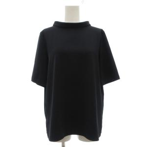 美品 カットソー ブラウス 半袖 4 黒 ブラック /MG