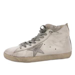SNEAKERS FRANCY ハイカットスニーカー ダメージ加工 42 ホワイト