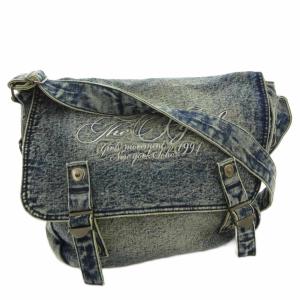 SCRIPT LOGO DENIM SHOULDER BAG ショルダーバッグ 斜め掛け デニム地 ロゴ