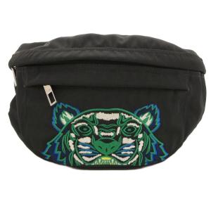20SS BUMBAG ウエストバッグ ワンショルダー タイガー刺繍 黒 ブラック /JS