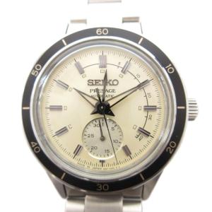 PRESAGE Style60's 腕時計 自動巻き サブダイヤル シースルーバック ステンレス