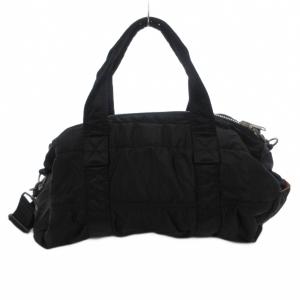 PORTER タンカー  2WAY ダッフルバッグ ボストン ショルダー ロゴ ナイロン 黒 ブラック /FF