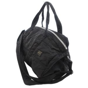 PORTER タンカー  2WAY ダッフルバッグ ボストン ショルダー ロゴ ナイロン 黒 ブラック /FF