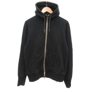 ポーター PORTER コラボ トラベルパーカー ジップアップパーカー フーディ スウェット L 黒 ブラック