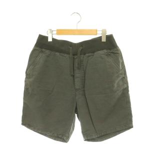×ペーパーバックス PAPERBACKS ショートパンツ ハーフ リネン混 ウエストゴム グレー /CX