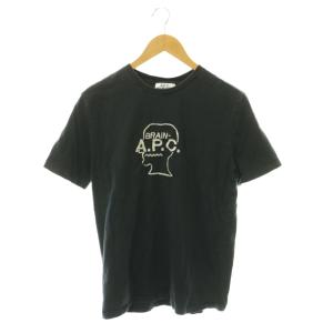BRAIN DEAD Tシャツ クルーネック ロゴ刺繍 半袖 S 紺 ネイビー /HS