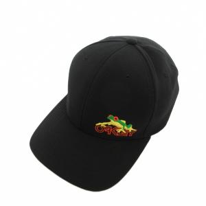 カエル キャップ 帽子 ロゴ L/XL 黒 ブラック /FF