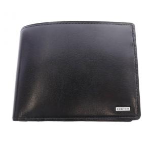 吉田カバン SHEEN WALLET シーン 二つ折り財布 ロゴ レザー 黒 ブラック 110-02920
