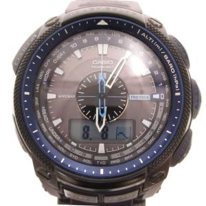 PROTREK 腕時計 アナデジ タフソーラー電波 デイト PRW-5000Y ブラック