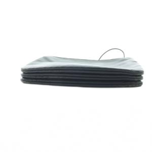 CELINE トリオ ショルダーバッグ 斜めがけ レザー スムースラムスキン ロゴ ゴールド金具 グレー /MQ OH