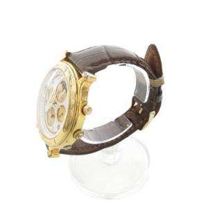 SEIKO ジャンク品 ムーンフェイズ 腕時計 クォーツ クロノグラフ ブラウン 7T36-7A10