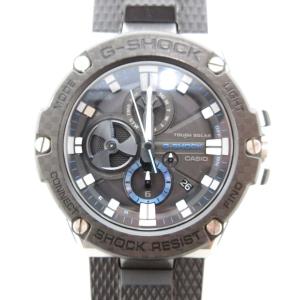 Gスチール 腕時計 タフソーラー クロノグラフ ラバーバンド  GST-B100XA-1AJF