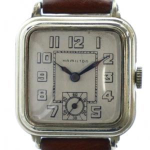 腕時計 ウォッチ スモセコ 手巻き スクエア レザーベルト ベルト社外品