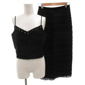 Chateau jacquard セットアップ シャトージャカード タイトスカート キャミソール ベロア