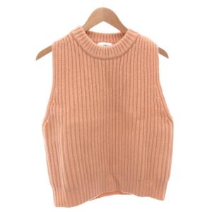 24AW ニットベスト プルオーバー ウール 1 ピンク /FF