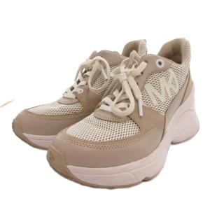 スニーカー シューズ ローカット 厚底 7.5 ベージュ /FF SM3