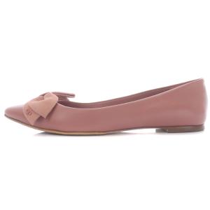 TORY BURCH ROSALIND BALLET FLAT パンプス バレエシューズ ポインテッドトゥ フラット リボン レザー スエード 7M