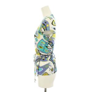 Emilio Pucci カットソー カシュクール 半袖 総柄 ストレッチ イタリア製 マルチカラー