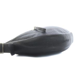 Longchamp ワンショルダーバッグ ステッチ レザー 黒 ブラック 茶色 ブラウン