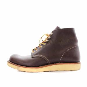 RED WING Classic Work 6 Round-toe ショートブーツ レースアップ レザー 27cm 茶 ブラウン 8134