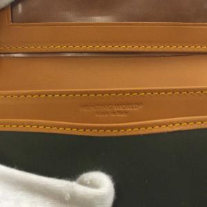 HUNTING WORLD カードケース 名刺入れ 小銭入れ 緑 グリーン 茶 ブラウン