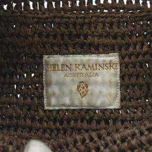HELEN KAMINSKI ショルダーバッグ ラフィア 茶 ブラウン