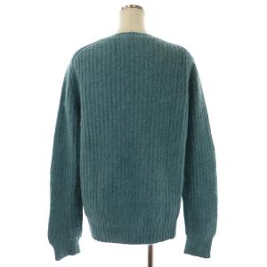 Acne Studios RAKEL RIB PAW13 ニット セーター クルーネック プルオーバー 長袖 アンゴラ S 青 ブルー