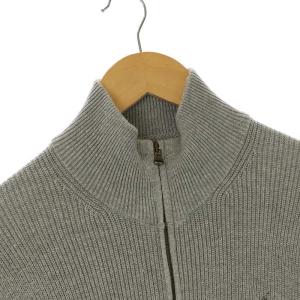 POLO RALPH LAUREN リブニットカーディガン ジャケット ジップアップ ハイネック 長袖 S グレー