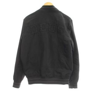 Deus Ex Machina スタジャン ナイロン ブルゾン ジャケット S 黒 ブラック