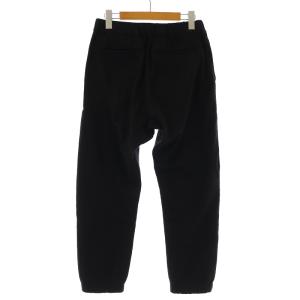 ATTACHMENT ニットフラノシルキー加工 ジョガーパンツ ウール 2 M 黒 ブラック AP62-257
