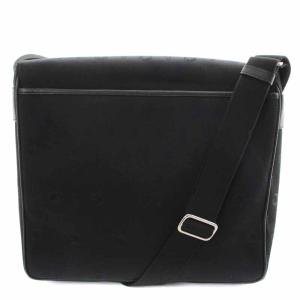 HUNTING WORLD ショルダーバッグ 総柄 ロゴ 黒 ブラック