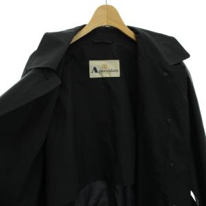 Aquascutum スプリングコート ステンカラーコート アウター ミドル ベルト ヴィンテージ 9 M 紺 ネイビー