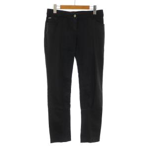 デニムパンツ ジーンズ スキニー ジップフライ 切替 42 XL 黒 ブラック