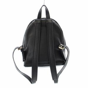 MICHAEL Michael Kors リュックサック デイパック ミニ ロゴプレート エクストラカーフ レザー 黒 ブラック