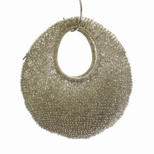 ANTEPRIMA ワイヤーバッグ ハンドバッグ ビジュー リボンモチーフ シルバー