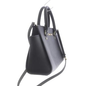 MICHAEL Michael Kors Selma Medium Top Zip Satchel ハンドバッグ ショルダーバッグ 2way ロゴ レザー 黒 ブラック