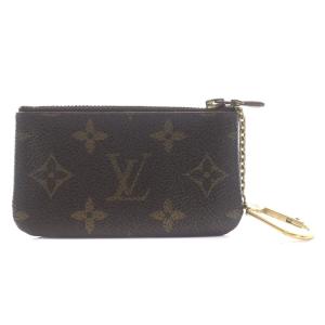 LOUIS VUITTON ポシェット・クレ カードキーケース モノグラム 小銭入れ コインケース PVC 茶色 ブラウン ベージュ M62650 OH