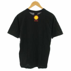 STUSSY タワーレコード TOWERRECORDS Tシャツ カットソー クルーネック 半袖 ロゴプリント M 黒 ブラック