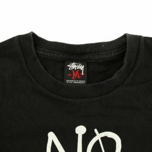 STUSSY タワーレコード TOWERRECORDS Tシャツ カットソー クルーネック 半袖 ロゴプリント M 黒 ブラック
