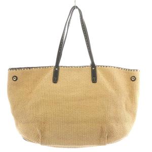 TORY BURCH かごバッグ ハンドバッグ ショルダーバッグ 花柄 ベージュ 黒 ブラック