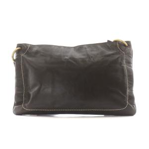 BALLY GG-DE TRUSSA ショルダーバッグ ポシェット レザー 茶 ブラウン