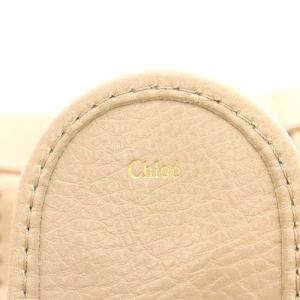 Chloe ケララ パンチング ハンドバッグ ショルダーバッグ レザー ベージュ