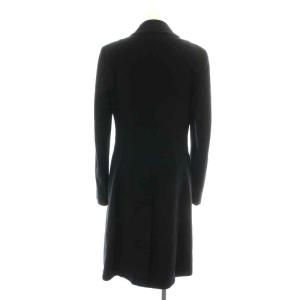 BALLY ステンカラーコート ロング シングル ウール カシミヤ混 36 S 黒 ブラック
